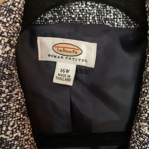 Talbots, 16WP, Navy/White